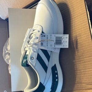 adidas White and Green Athletic Shoes
